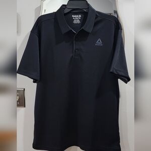 Reebok Black Men's Polo with Subtle Logo